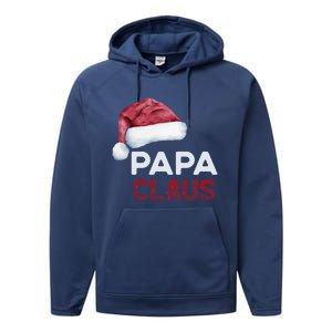 Papa Claus Santa Family Christmas Matching Pajama Cute Gift Performance Fleece Hoodie