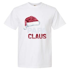 Papa Claus Santa Family Christmas Matching Pajama Cute Gift Garment-Dyed Heavyweight T-Shirt