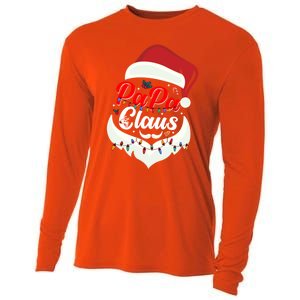 Papa Claus Santa Funny Christmas Family Gift Cooling Performance Long Sleeve Crew