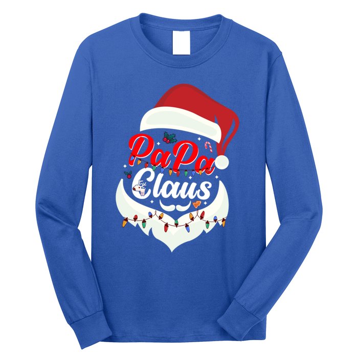 Papa Claus Santa Funny Christmas Family Gift Long Sleeve Shirt