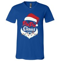 Papa Claus Santa Funny Christmas Family Gift V-Neck T-Shirt