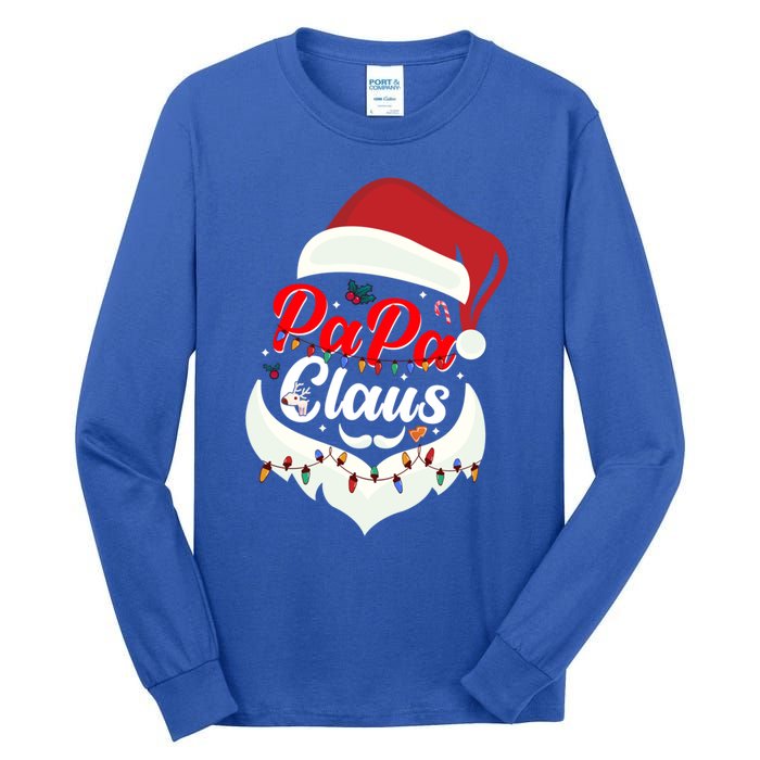 Papa Claus Santa Funny Christmas Family Gift Tall Long Sleeve T-Shirt