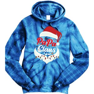 Papa Claus Santa Funny Christmas Family Gift Tie Dye Hoodie