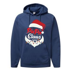 Papa Claus Santa Funny Christmas Family Gift Performance Fleece Hoodie