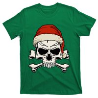 Pirate Christmas Skull & Crossbones Santa Hat. Goth Pirate T-Shirt