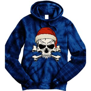 Pirate Christmas Skull & Crossbones Santa Hat. Goth Pirate Tie Dye Hoodie