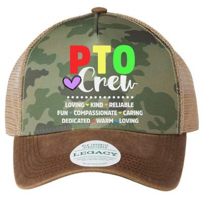 PTO Crew School Volunteer Parent Teacher Legacy Tie Dye Trucker Hat