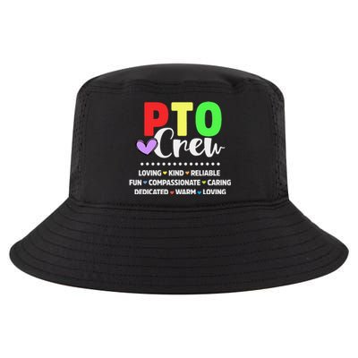 PTO Crew School Volunteer Parent Teacher Cool Comfort Performance Bucket Hat