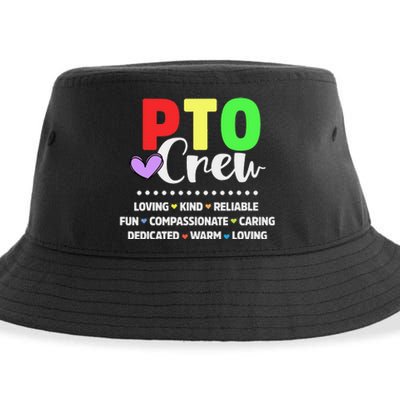 PTO Crew School Volunteer Parent Teacher Sustainable Bucket Hat