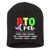 PTO Crew School Volunteer Parent Teacher Short Acrylic Beanie