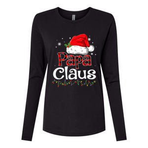 Papa Claus Santa Funny Christmas Pajama Matching Family Great Gift Womens Cotton Relaxed Long Sleeve T-Shirt