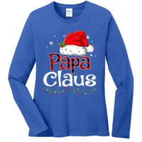 Papa Claus Santa Funny Christmas Pajama Matching Family Great Gift Ladies Long Sleeve Shirt