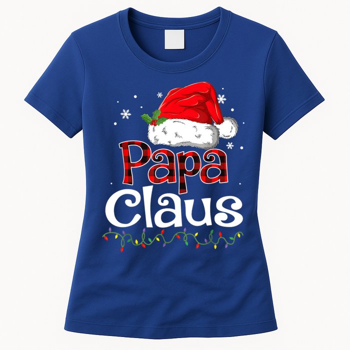 Papa Claus Santa Funny Christmas Pajama Matching Family Great Gift Women's T-Shirt