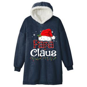 Papa Claus Santa Funny Christmas Pajama Matching Family Great Gift Hooded Wearable Blanket