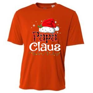 Papa Claus Santa Funny Christmas Pajama Matching Family Great Gift Cooling Performance Crew T-Shirt