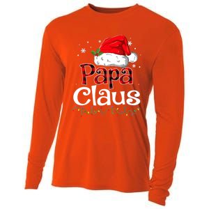 Papa Claus Santa Funny Christmas Pajama Matching Family Great Gift Cooling Performance Long Sleeve Crew