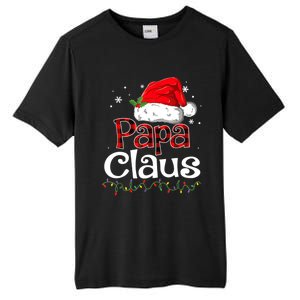 Papa Claus Santa Funny Christmas Pajama Matching Family Great Gift Tall Fusion ChromaSoft Performance T-Shirt