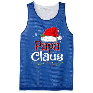 Papa Claus Santa Funny Christmas Pajama Matching Family Great Gift Mesh Reversible Basketball Jersey Tank