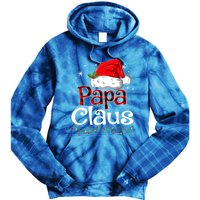 Papa Claus Santa Funny Christmas Pajama Matching Family Great Gift Tie Dye Hoodie