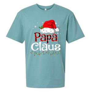 Papa Claus Santa Funny Christmas Pajama Matching Family Great Gift Sueded Cloud Jersey T-Shirt