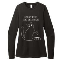 Personal Cat Servant Funny Black Cat Lover Gift Womens CVC Long Sleeve Shirt