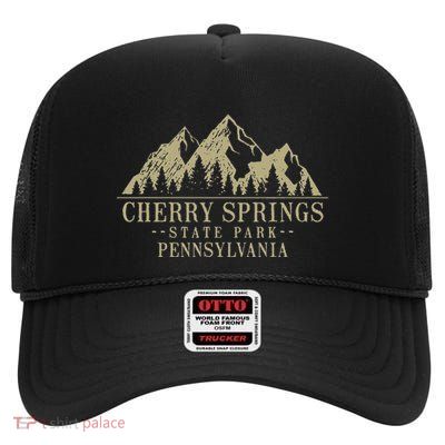 Pennsylvania Cherry Springs State Park High Crown Mesh Back Trucker Hat