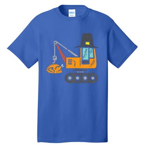 Pilgrim Crane Turkey Thanksgiving Truck Tall T-Shirt