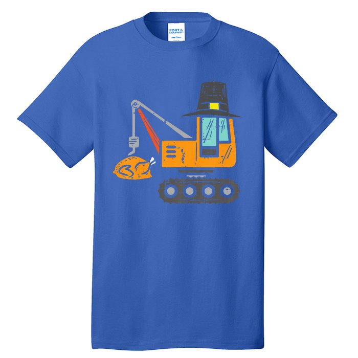 Pilgrim Crane Turkey Thanksgiving Truck Tall T-Shirt