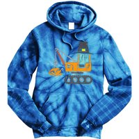 Pilgrim Crane Turkey Thanksgiving Truck Tie Dye Hoodie