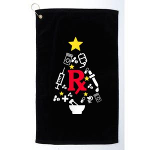 Pharmacy Christmas Tree Platinum Collection Golf Towel