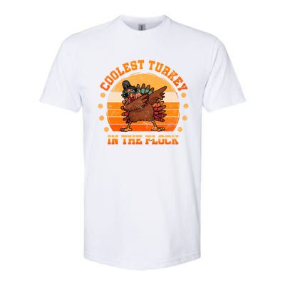 Ph Coolest Turkey Dabbing Thanksgiving Lover Gift Vintage Gift Softstyle® CVC T-Shirt