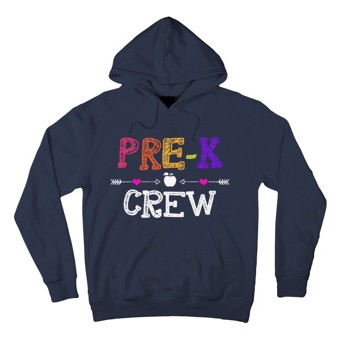 Prek Crew Teacher Funny First Day Of School Gift Hoodie