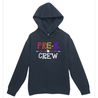 Prek Crew Teacher Funny First Day Of School Gift Urban Pullover Hoodie