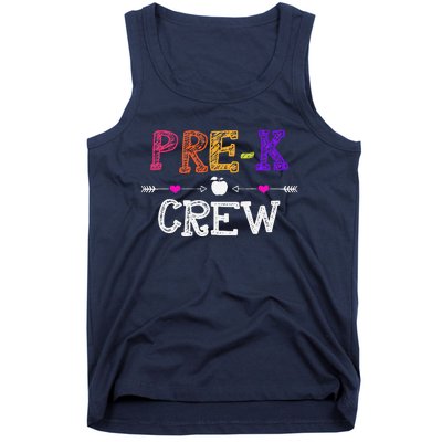 Prek Crew Teacher Funny First Day Of School Gift Tank Top