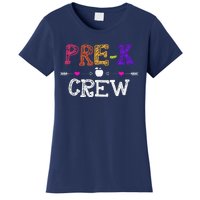 Prek Crew Teacher Funny First Day Of School Gift Women's T-Shirt