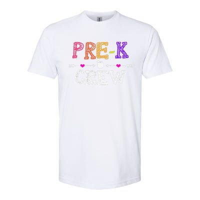 Prek Crew Teacher Funny First Day Of School Gift Softstyle CVC T-Shirt