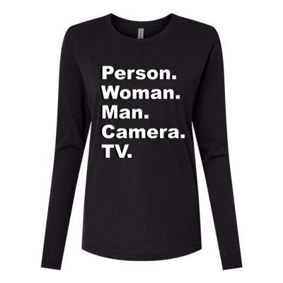 Person Camera Tv Trump Biden 2020 Gift Womens Cotton Relaxed Long Sleeve T-Shirt