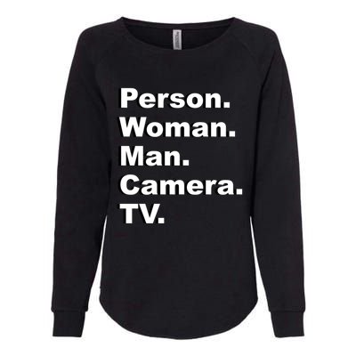 Person Camera Tv Trump Biden 2020 Gift Womens California Wash Sweatshirt