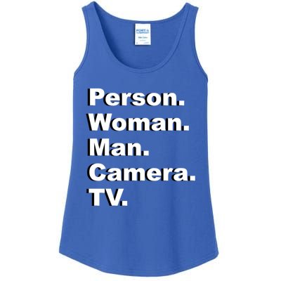 Person Camera Tv Trump Biden 2020 Gift Ladies Essential Tank