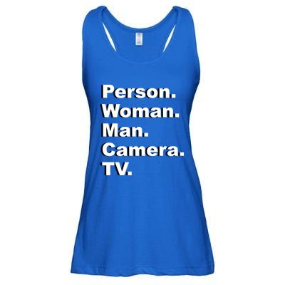 Person Camera Tv Trump Biden 2020 Gift Ladies Essential Flowy Tank