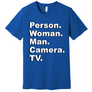 Person Camera Tv Trump Biden 2020 Gift Premium T-Shirt