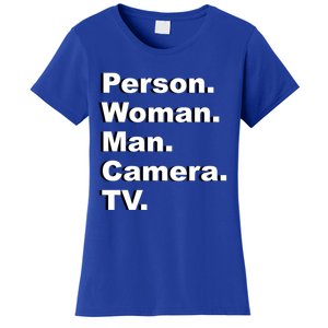 Person Camera Tv Trump Biden 2020 Gift Women's T-Shirt