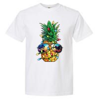 Pineapple Christmas Tree Lights Xmas Women Sunglasses Garment-Dyed Heavyweight T-Shirt