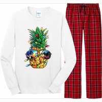 Pineapple Christmas Tree Lights Xmas Women Sunglasses Long Sleeve Pajama Set