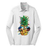 Pineapple Christmas Tree Lights Xmas Women Sunglasses Silk Touch Performance Long Sleeve Polo