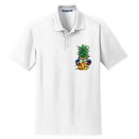 Pineapple Christmas Tree Lights Xmas Women Sunglasses Dry Zone Grid Polo