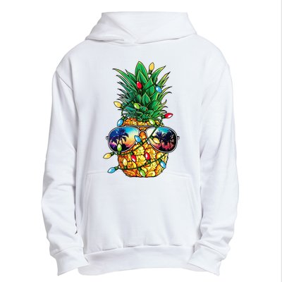 Pineapple Christmas Tree Lights Xmas Women Sunglasses Urban Pullover Hoodie