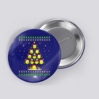 Pickleball Christmas Tree Ugly Sweater Santa Pickleball Xmas Gift Button