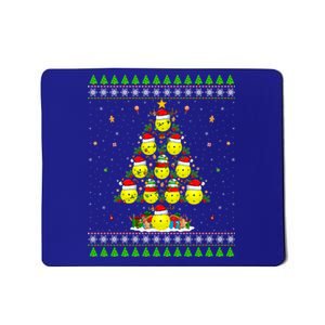 Pickleball Christmas Tree Ugly Sweater Santa Pickleball Xmas Gift Mousepad