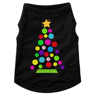 Pickleball Christmas Tree Santa Pickleball X Mas Lights Doggie Tank